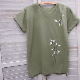 Ausgefallenes T-Shirt mit Lorbeer-Blättern
