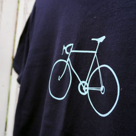 Cooles T-Shirt mit grün-türkisfarbigem Rennrad