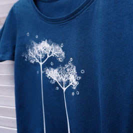 Ausgefallenes T-Shirt mit Blütendolde