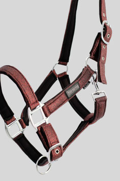 TopReiter Halfterset Glitrandi  kupfer / burgundy