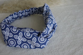 Hairband Bunga ceplok grompol in blue