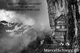 Leinwandbild-Mystische Berglandschaft S/W Art.-Nr. MZ7-0733