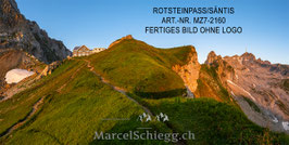 Alu-Dibond-FineArt-Rotsteinpass/Säntis Art.-Nr. MZ7-2160