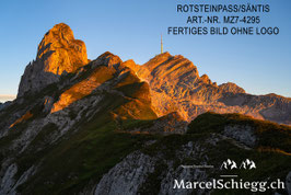 Leinwandbild-Rotsteinpass/Säntis Art.-Nr. MZ7-4295