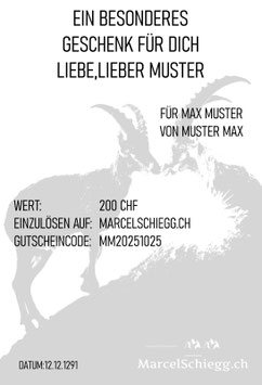 Wertgutschein zum selber ausdrucken
