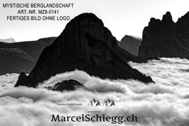 Leinwandbild-Mystische Berglandschaft S/W Art.-Nr. MZ8-0141