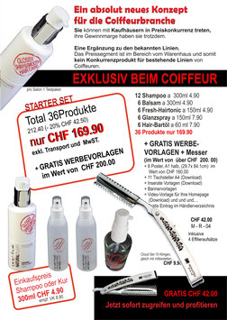 STARTER SET 36 Produkte und GRATIS Razor