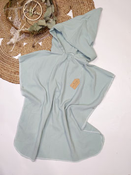 Badeponcho Musselin "mint uni"