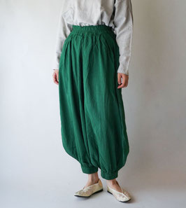 バルーンパンツレギュラー　緑　Ｓ(ウエスト２種、着丈２種)