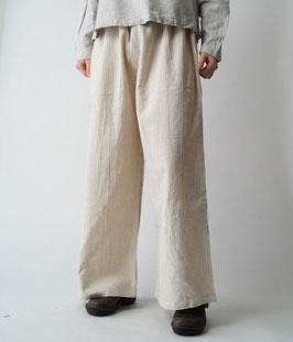 リラックスパンツ厚地　生成　Ｍ(W65)