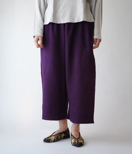 リラックスパンツ厚地　紫　Ｓ(W60)
