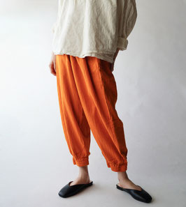 バルーンパンツスリム厚地　橙　S(W60)