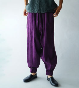 ヂェン先生の日常着　太極拳パンツ　　　　　　　　　Sサイズ　藤色 ヂェン先生の日常着 太極拳パンツ - ANANDASIA