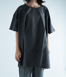 ヂェン先生の長丈Tシャツ　墨