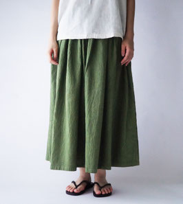 ボリュームスカート　セージグリーン(W58,H85)