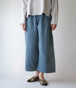 リラックスパンツ厚地　薄紺　Ｓ(W60)　（色味２種）
