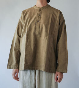 AMACHI　アマチ　リネン　長袖　シャツ　ブラウン カジュアルシャツ(S ブラウン系): メンズ｜メーカーズシャツ鎌倉 公式通販