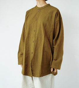 ヂェン先生の日常着 開襟シャツ 長袖厚地 - ANANDASIA