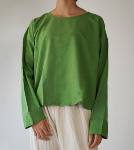 長袖ショート薄地　草