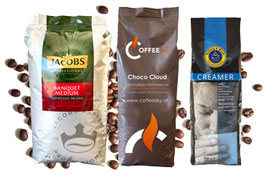 Jacobs Banquet medium + Choco Cloud Kakao + Creamer