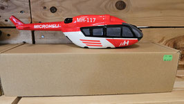 EC 145 Fiberglass Rumpf MH-117 Rot-Weiß