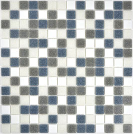Mosaico 20mm Piscina Mix White Grey