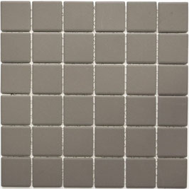 Mosaico 47mm Antiscivolo Ruvido GRIGIO BIG opaco