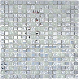 Mosaico Vetro 15mm Ice Glass