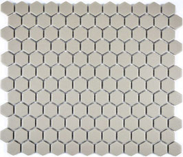 Mosaico 23/26mm ANTISCIVOLO Esagoni GRIGIO CHIARO opaco