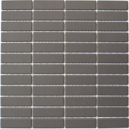 Mosaico Antiscivolo Ruvido MARRONE MATTONCINO non smaltato
