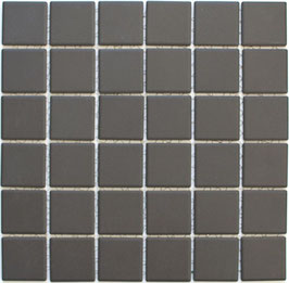 Mosaico 47mm Antiscivolo Ruvido MARRONE BIG opaco