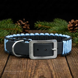 BioThane Mix Halsband Polar Blue / Glitzer