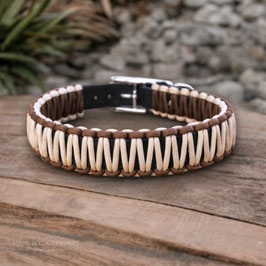 Biothane Mix Halsband Mocca