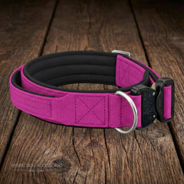 Halsband Emmaline - mit Griff - pink  | schwarz