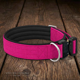 Halsband Emmaline - ohne Griff - Pink | schwarz