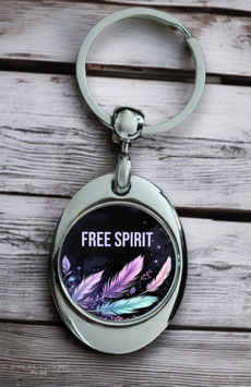 Schlüsselanhänger mit Einkaufschip Free Spirit
