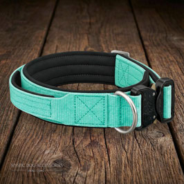 Halsband Emmaline - mit Griff - mint | schwarz