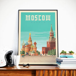 Travel poster | Moskou | 30x40cm