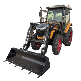 Tractor de 80 HP Con Cabina y pala Frontal