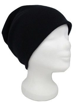 BEANIE WOLLE SCHWARZ UNI
