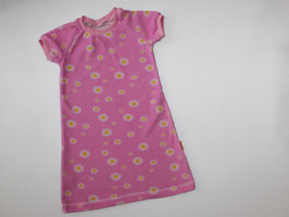 Frotteenachthemd/Sommerkleid kurzarm Prilblumen rosa