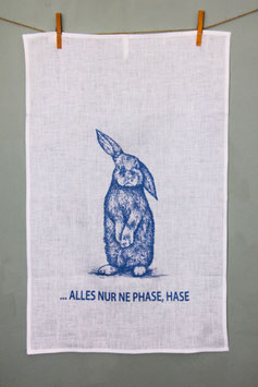 Alles nur ne Phase Hase | Geschirrtuch | handbedruckt