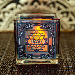 Teelichtglas Shri Yantra L-82