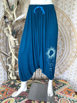 Uni low Cut Hose PETROL mit Print SU-26.1
