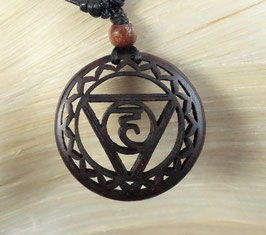 Chakra Halskette  aus Holz -  Vishudda GU-43118