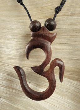 Holz Halskette OM DRA-038 d