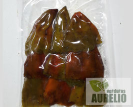 PIMIENTOS DEL PIQUILLO ENTREVERADOS ASADOS, LIMPIOS Y ENVASADOS AL VACÍO