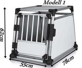 Auto Aluminium Hundebox Safety 1 55 x 62 x 78 cm