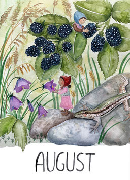 Monatskarte "August"