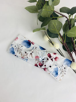 Knotenstirnband "Aquarellblumen" II